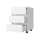 ZNTS Eagle Creek 3-Drawer Rectangle Filing Cabinet White B06280483