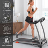 ZNTS Easy Folding Treadmill for Home Use, 2.5HP Electric Running, Jogging & Walking Machine with Device 52044482