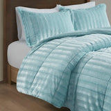 Full/Queen Faux Fur Comforter Mini Set B03597227