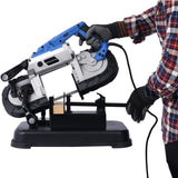 High-Performance Portable Band Saw with Removable Stainless Steel Base, 45&deg-90&deg Cutting, 10A 1100W W46557317