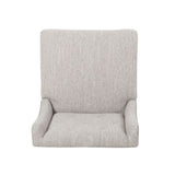 Vienna Contemporary Fabric Tufted Wingback 27 Inch Counter Stools, Set of 2, Light Gray, Natural 64853.00LGRY