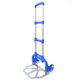 Portable Folding Collapsible Aluminum Cart Dolly Push Truck Trolley Blue 29196666