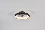19.7-inch Black LED Ceiling Fan Light Dimmable and Adjustable Color Temperature, APP & Remote W1340P246417