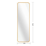 Gold 47 x 14IN Door mirror. W2203P310394