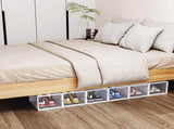 12-Piece Medium White Plastic Mesh Shoe Box Set - 35.00*25.00*19.00cm, Modular Design for Home 57203407