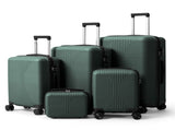 Non-TSA customs lock 5-in-1 PP trolley case, 12in, 16in, 20in, 24in, 28in, PP dark green 18847209