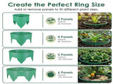 Adjustable Interlocking Grow Rings, PP Plastic Guard with SnapTogether Panels, Garden 10723368