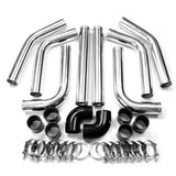 Universal 3" Inch Aluminum Intercooler Piping U-Pipe KitCoupler BlackT-Clamps 80692802