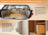 4Ft Portable Multipurpose Folding Table wood grain color 36163204