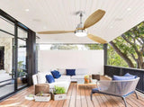 Low Profile 52 Inch Integrated LED Indoor Ceiling Fan with Light Kit and Remote Control for Living W934P146038