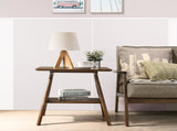 Arona Mid-Century Modern Wood End Table with Shelf T2574P164767