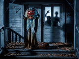5.5ft Halloween Pumpkin Man Decoration with Red Glowing Head, Sound-Activated Head-Turning Motion & 57368239