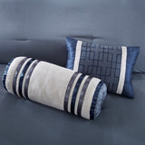 7 Piece Comforter Set Navy Cal King B03596972