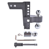 2.5" Receiver 8" Drop Adjustable Towing Hitch Dual Ball Mount Trailer 18500 lbs 96011538