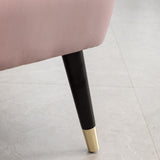 Elon Contemporary Velvet Upholstered Accent Chair, Pink T2574P164257
