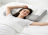 2 PCS Dual Zone Support Bed Pillow, Ergonomic Pillow with Ear Cutout for Side Sleepers, Breathable 01006187