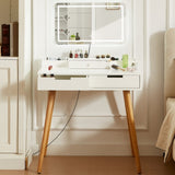 Makeup Vanity Desk with Removable Mirror and Lights, 3 Color Modes & Adjustable Brightness Dressing W760P304981
