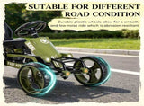 Green Adjustable Seat Pedal Go Kart Kids Ride On for Outdoor Lawn Activity 3-6 Year Old 01530856