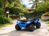 Blue 12V Kids 4-Wheeler ATV Quad, Ride-On Quad with Spring Suspension, LED Lights & Music USB 38037870