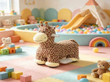 Brown 6V Battery Powered Ride On Giraffe for Outdoor Backyard Fun, Kids Ride On Toy, Washable 79859213