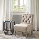 ZNTS Tufted Armless Chair B03548195