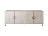 Modern Lacquered 4 Door Wooden Cabinet Sideboard Buffet Server Cabinet Storage Cabinet, for Living W1435P191609