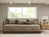 6 Piece Reversible Daybed Cover Set Brown Daybed B03597569