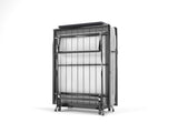 Metal Folding Bed Frame with Foam Mattress of Pockets, Easy Storage and Movable with 4 Castors W1960P162794