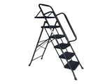 Step Ladder, Folding Step Stool with Wide Anti-Slip Pedal, Sturdy Steel Ladder, Convenient Handrail, W2660P468424
