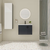 28 Inch Bathroom Vanity with Ceramic Sink, For Small Bathroom, Bathroom Vanity with Soft Close Door W999P146021