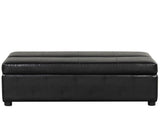 Twin Size Folding Ottoman Sleeper Bed with Mattress Convertible Guest Bed Black WF307724AAB