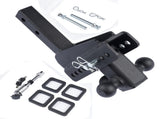 Tri-Ball 1-7/8'' 2'' 2-5/16'' Adjustable Trailer Hitch Fits 2'' Receiver Heavy Duty Solid Ball Mount 37348885