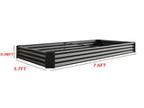 Raised Garden Bed Kit - Metal Raised Bed Garden7.6x3.7x0.98ft for Flower Planters, Vegetables Herb 97729335