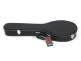 Hardshell A-Style Microgroove Pattern Leather Wood Mandolin Case Black 50934561