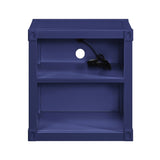 Blue Nightstand with Open Shelf B062P185672