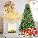 Artificial 6ft Green Christmas Tree with 1339PVC/Hard Needle Mixed Branch Tips, memory wireiron 65126189