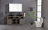 48"X30" LED Mirror Medicine Cabinet with Lights,Dimmer,Defogger,Clock,Temp Display and USB W92860261