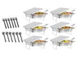 36-Pcs Disposable Chaffing Buffet with-Covers, Utensils Premium Chafing Dish Set for Events, 88920939