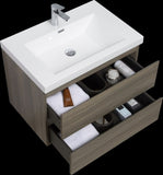 30" Floating Bathroom Vanity with Sink, Modern Wall-Mounted Bathroom Storage Vanity Cabinet with W1573P152697