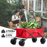 ZNTS Utility Park Garden Cart Tool Customized Color Folding Camping Trolley Outdoor Picnic Beach Wagon W32137290