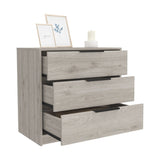 Kaia 3 Drawers Dresser, Superior Top -Light Gray B07091878