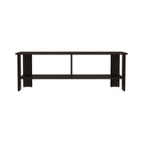 Navia 47" Wide Tv Stand with Two Shelves, for Living room, Bedroom, Entertainment Dark Walnut B070P286438