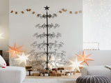 6ft Wrought Iron Christmas Tree, Metal Ornament Display Tree Stand for for Holiday Party Home Decor, 58428504