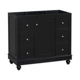 36" Black Bathroom vanity N729P179571B