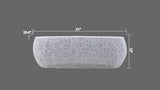 T3601-50 Oval Coffee Table White B009140733