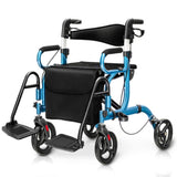 Practical Folding Rolling Walker Transport Wheelchair 05399623
