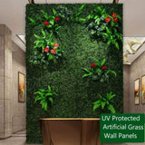 ZNTS 24Pcs Artificial Boxwood Topiary Hedge Plant Grass Backdrop Fence Privacy Screen Grass Wall 03576612