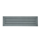Modern Outdoor Aluminum Dining Bench, Dark Gray 66537.00DGRY