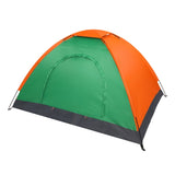 ZNTS 2-Person Waterproof Camping Dome Tent for Outdoor Hiking Survival Orange & Green 14786622