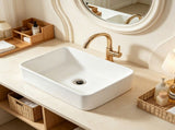 16x12 Inch Rectangle Countertop Vessel Sink, Bathroom Basin for Home, Hotel, Toilet & RV 33203347